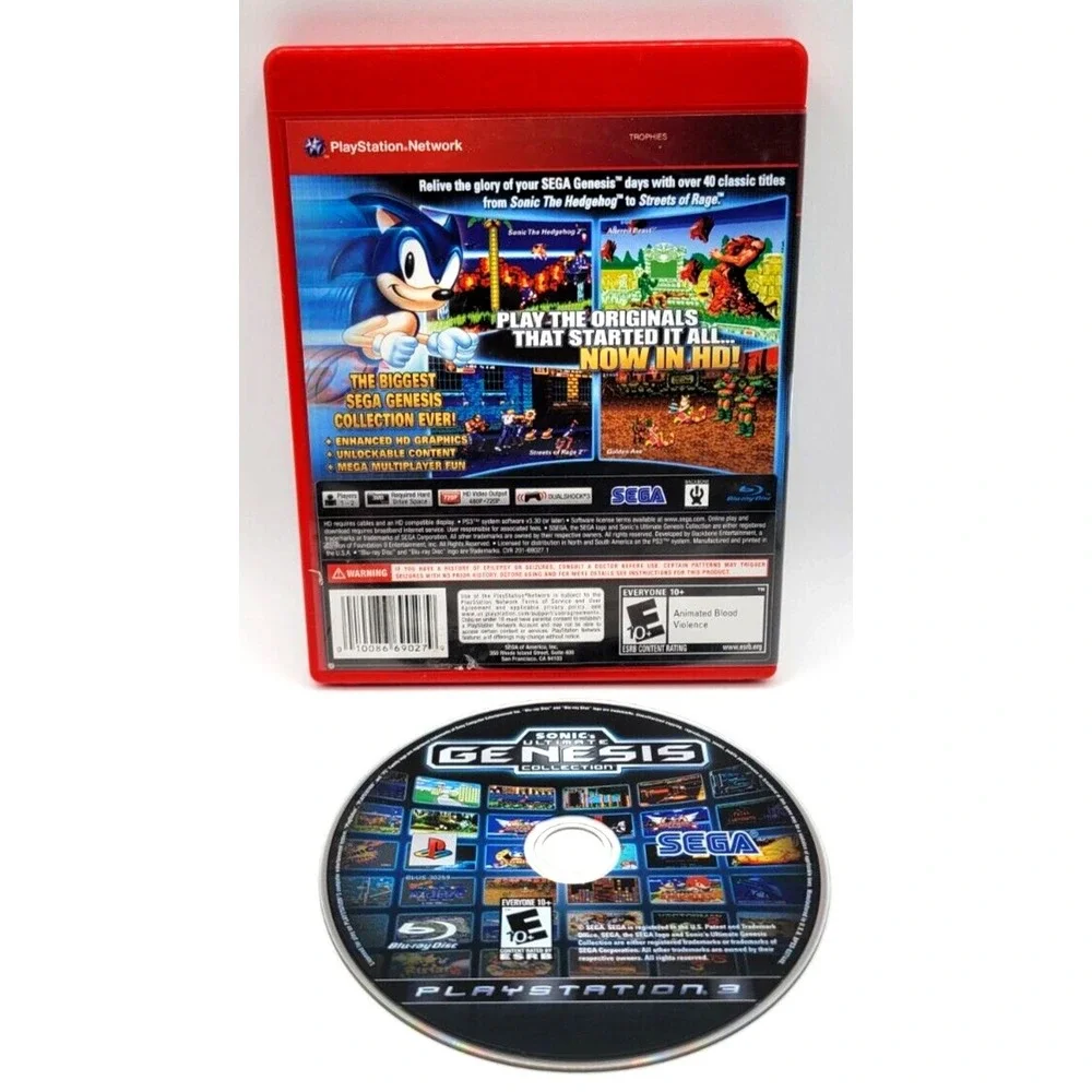 SONIC'S ULTIMATE GENESIS COLLECTION GREATEST HITS VERSION PLAYSTATION 3 GAME PS3